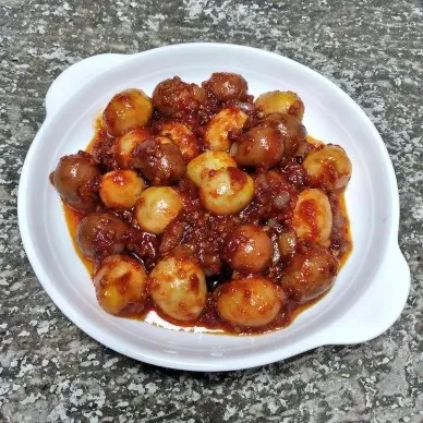 menu sahur mudah Sambal Telur Puyuh