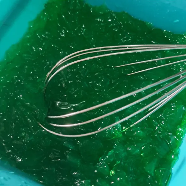 Sampai jelly menjadi kecil-kecil
