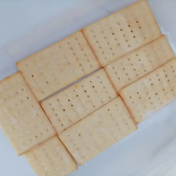 Lalu susun biscuit dalam box.