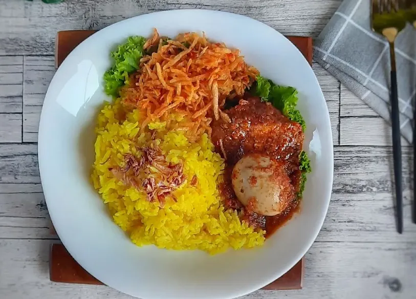 resep nasi kuning khas Banjar
