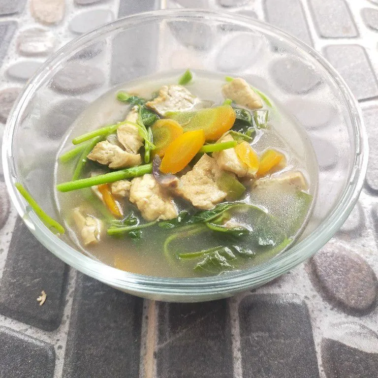 Tumis Bayam Tahu