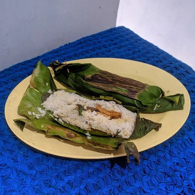 Nasi bakar kemangi sarden