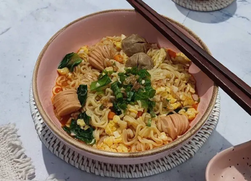 resep mie nyemek kuah pedas