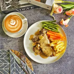 Sirloin Steak With Gravy Sauce