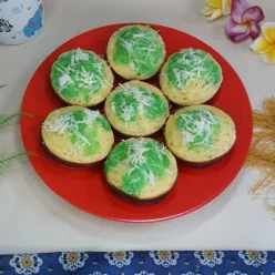 Pukis Bulat Pandan Keju