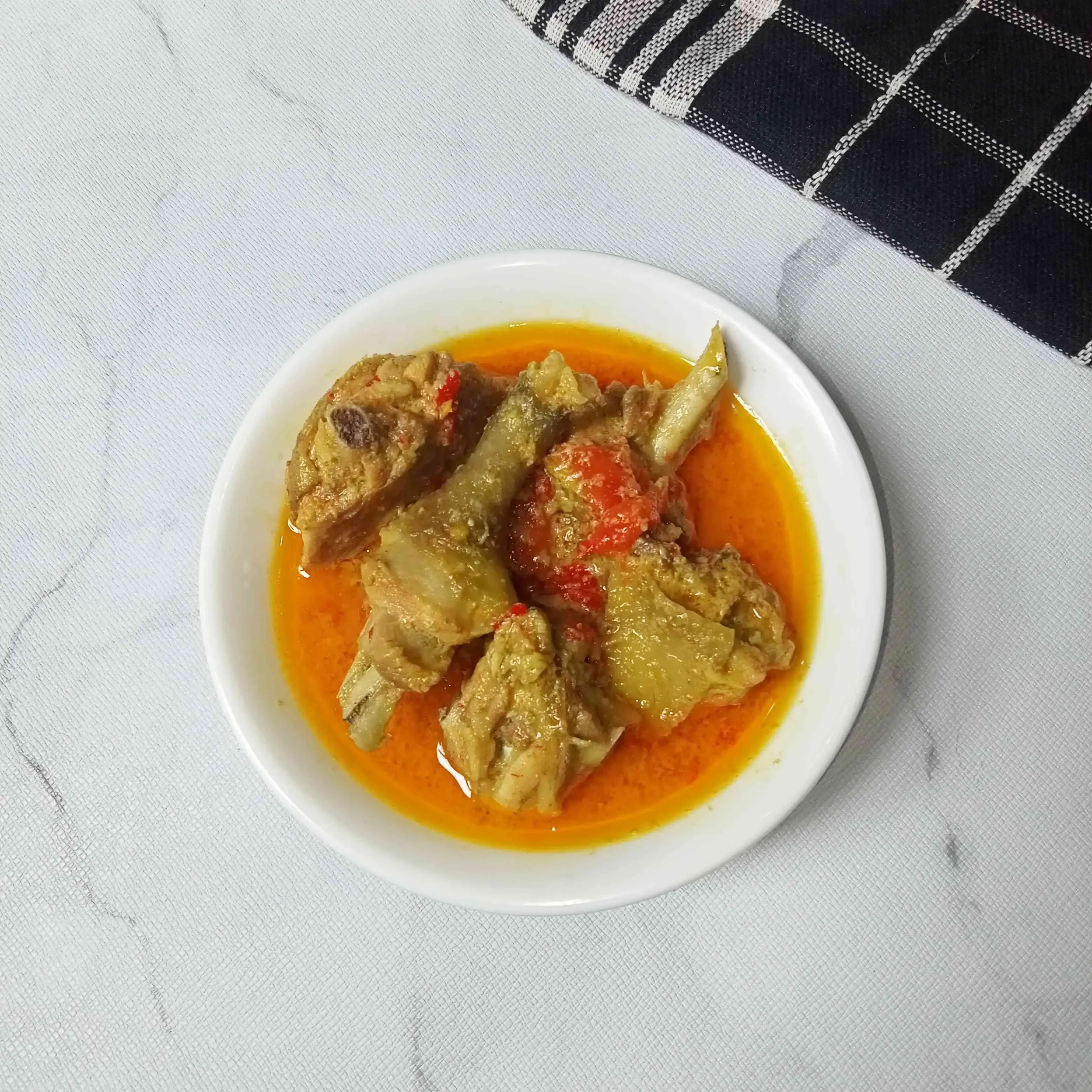 resep ayam kampung santan pedas