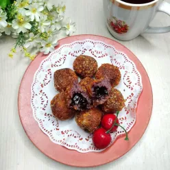 Bola-bola Ubi Ungu Krispi Lumer
