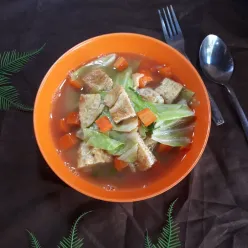 Telur Dadar Kuah Sayur