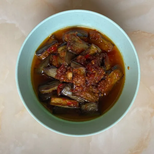 Sambal terong siap disajikan