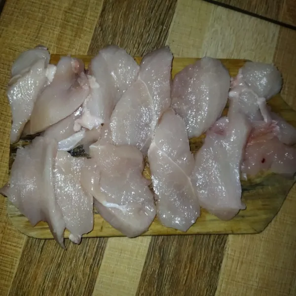 Iris ayam menjadi ukuran yang diinginkan.