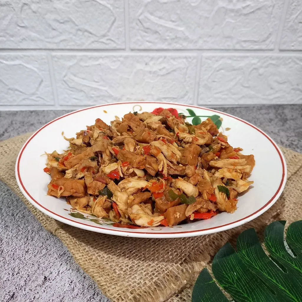 Tumis Ayam Suwir dan Tempe