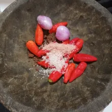 Kemudian campurkan semua bahan (Kecuali mangga).
