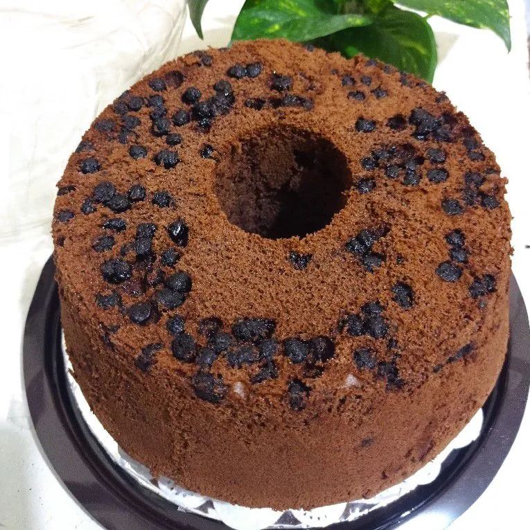 Chiffon cake coklat