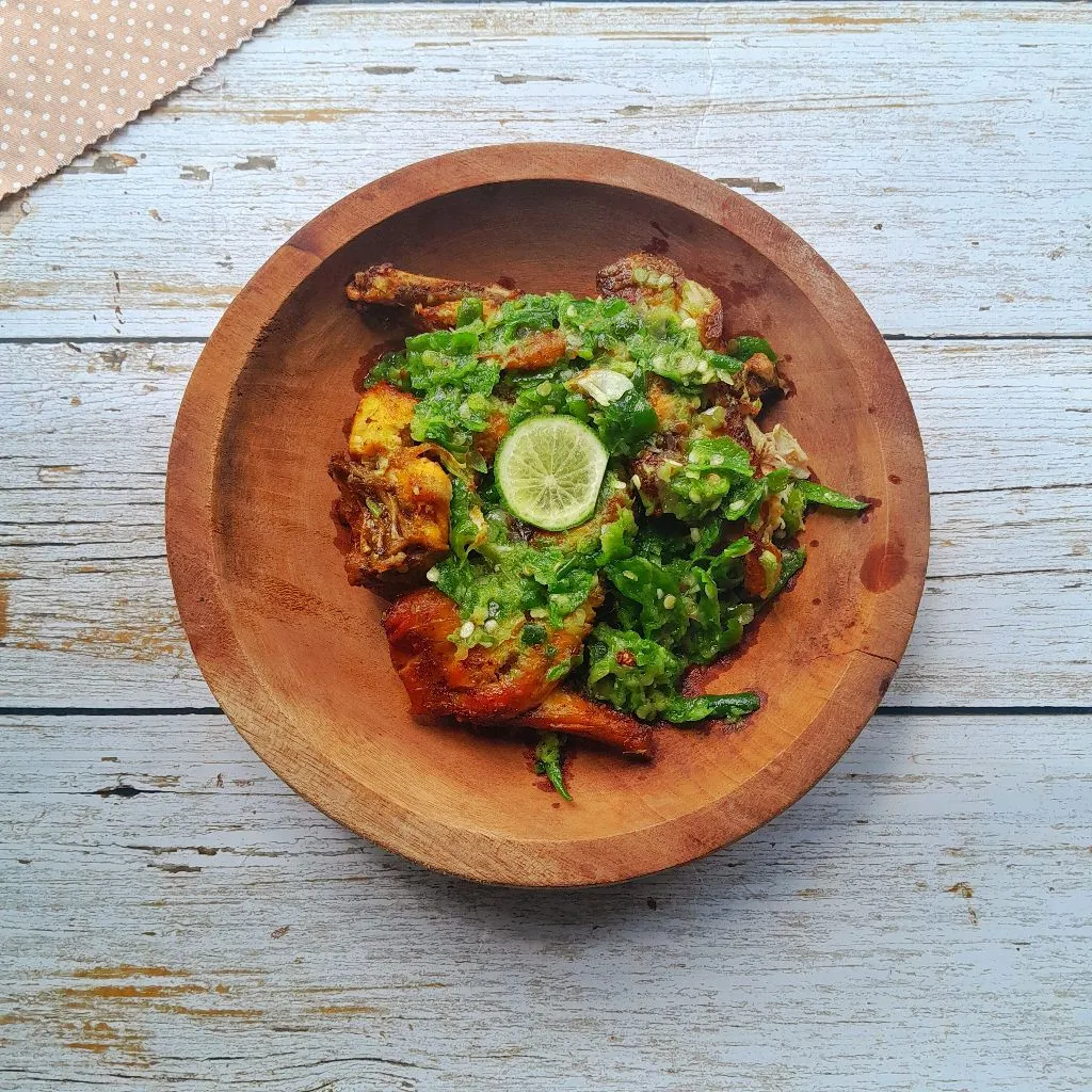 Ayam Batokok Lado Hijau
