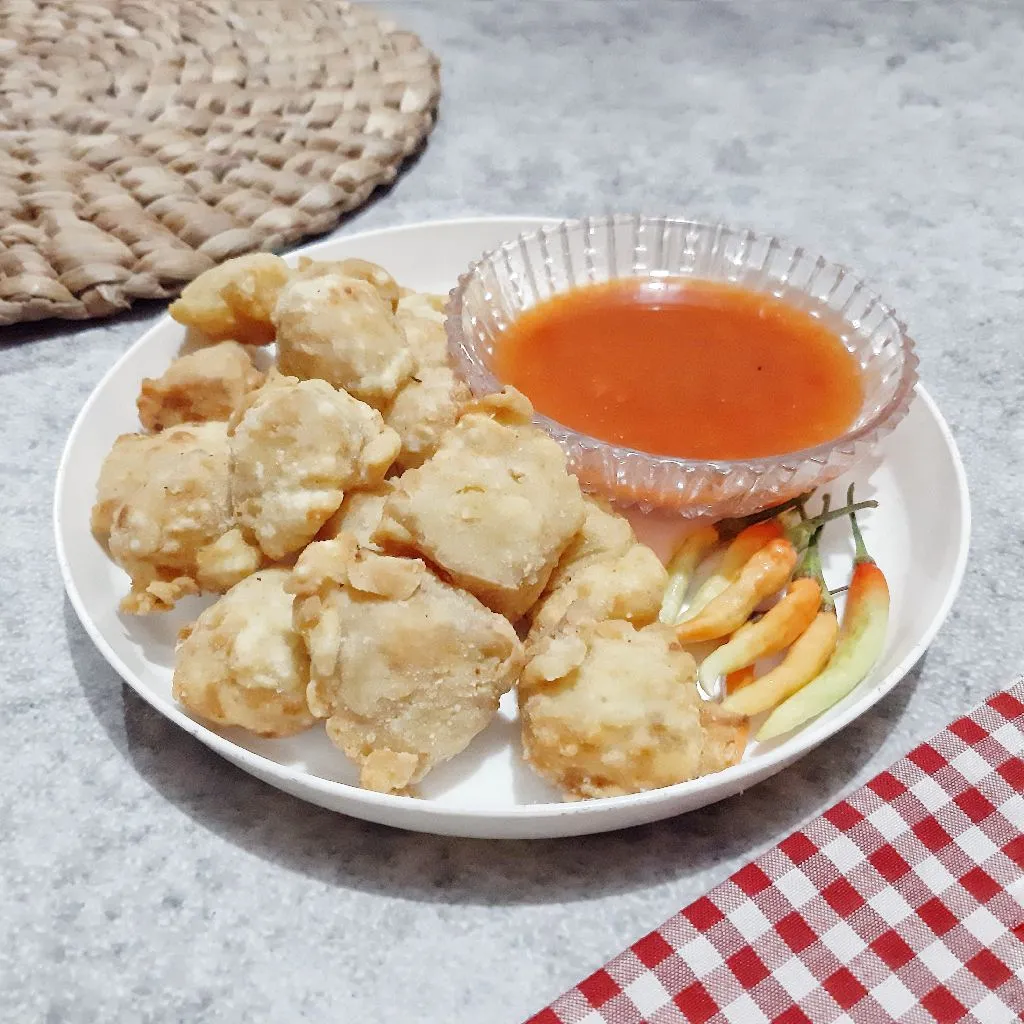 Tahu Belah Kriuk Saus Asam Manis