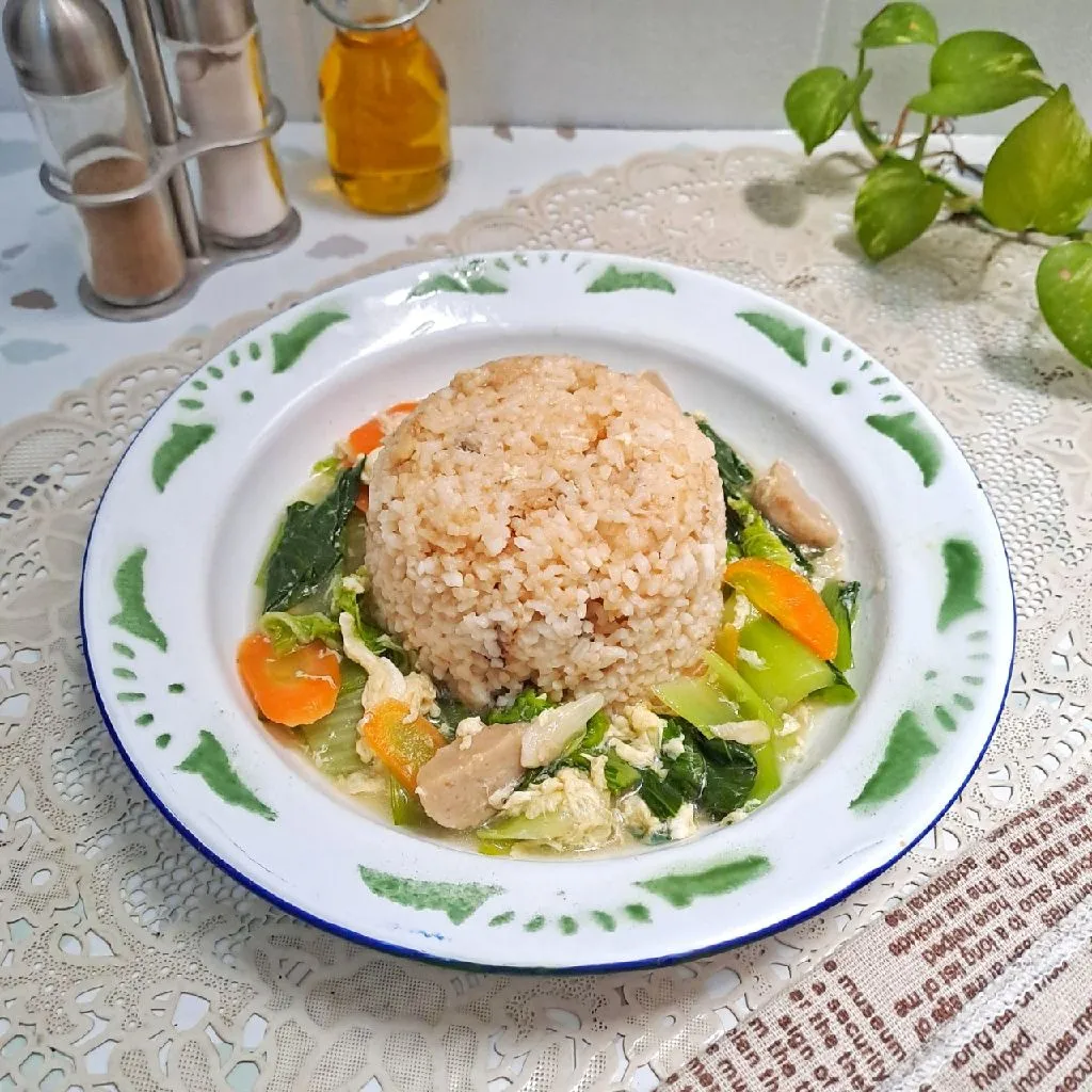 Nasi Goreng Siram Capcay ala Resto