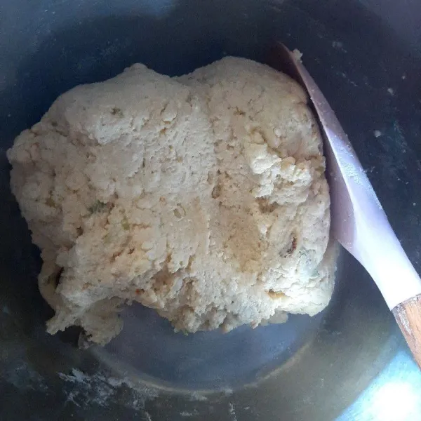 Setelah di aduk sampai tercampur ngatain hasilnya seperti ini ya, selanjutnya siapkan tusuk sate