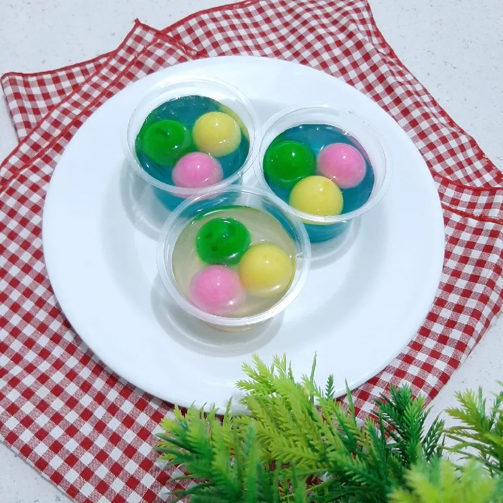 Puding Cup Pelangi #PuddingCantikuntukYummy