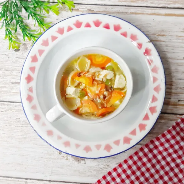 Taburi bawang goreng, sajikan