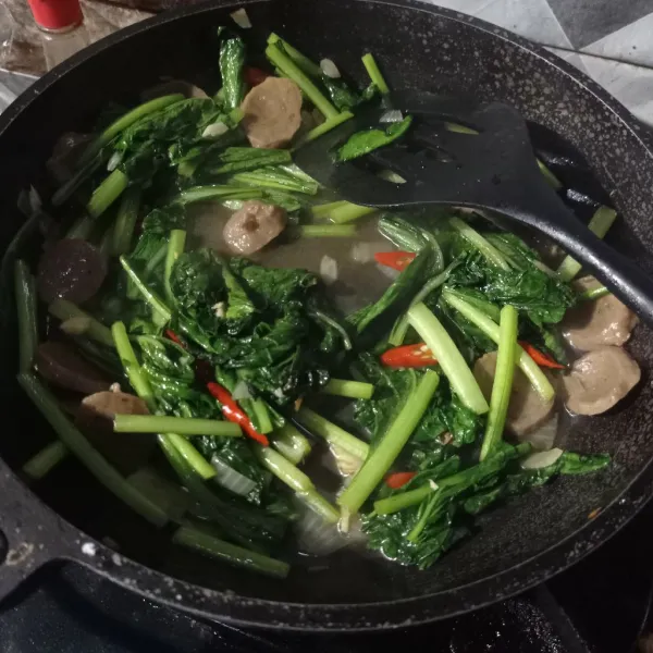 Masak sampai matang, koreksi rasanya