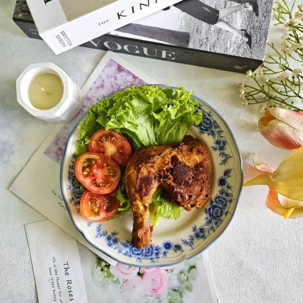 Kemudian sajikan diatas piring saji.