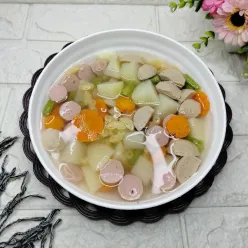 Sop Bakso Sosis Makaroni