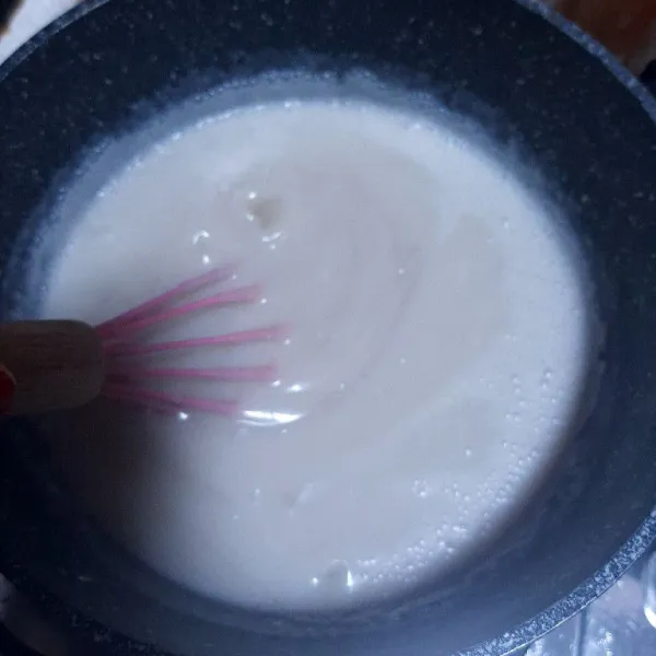 Setelah meletup letup matikan api kompor.