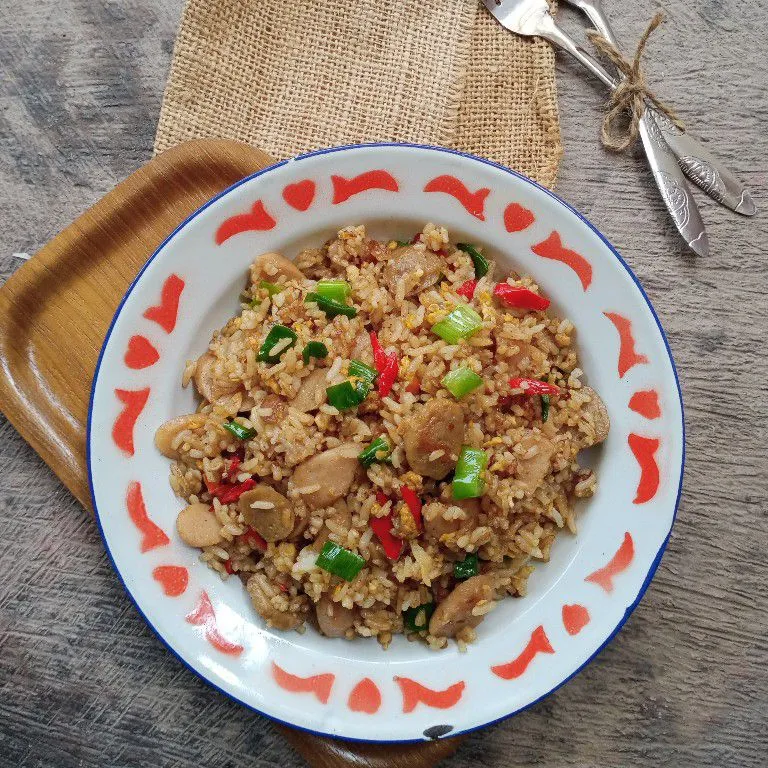 nasi goreng bakso sosis