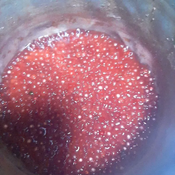 Masukan air ke dalam panci 400 ml untuk memasak sagu mutiara, pakai sistem masak 5.30.7 kalau sudah sisihkan.