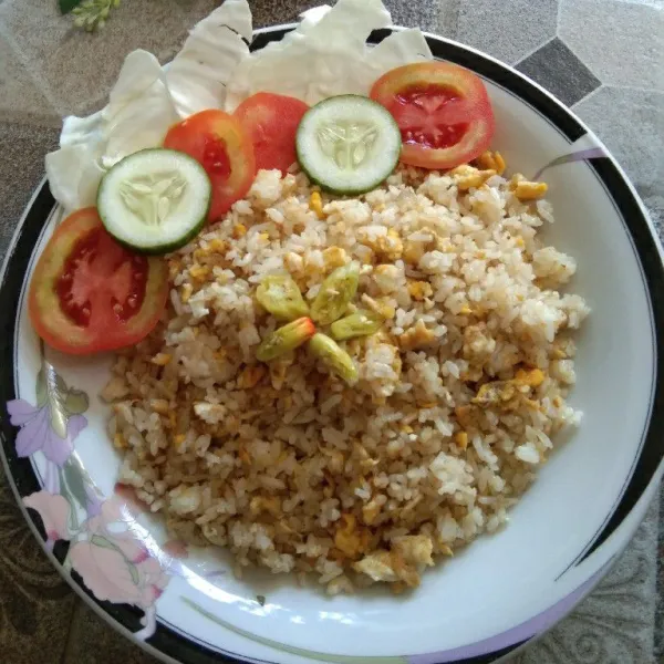 Nasi goreng cikur siap dihidangkan dan nikmati selagi hangat