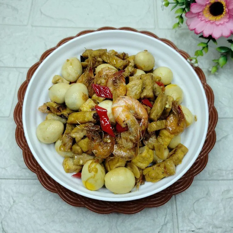 Tumis Tahu Tempe Udang Telur Puyuh