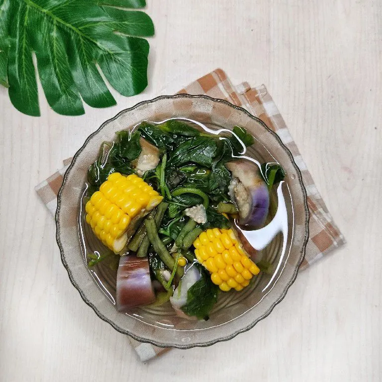 Sayur Bening Bayam Terong