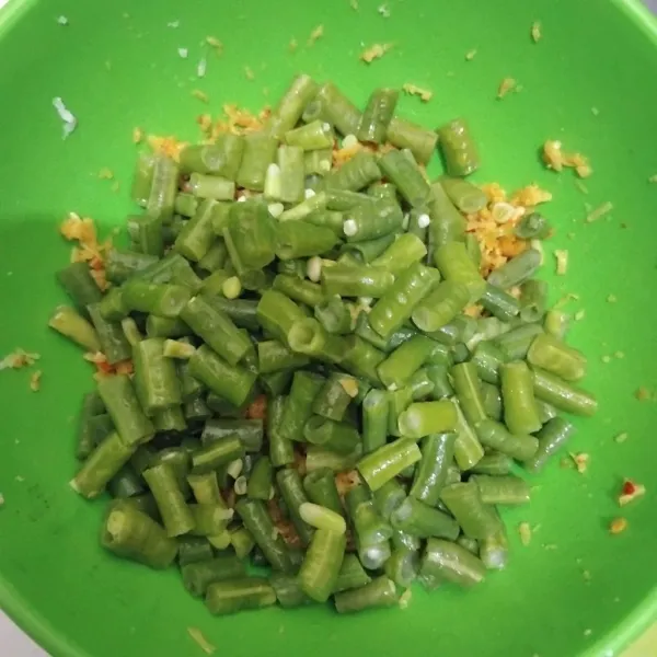 Terakhir campurkan dengan kacang panjang dan siap disajikan.
