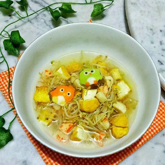 Sayur toge tahu baso seafood bening