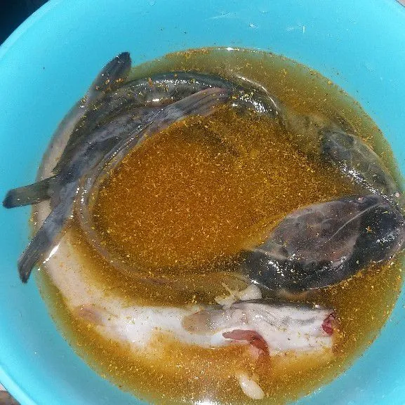 Marinasi lele dengan bumbu instan