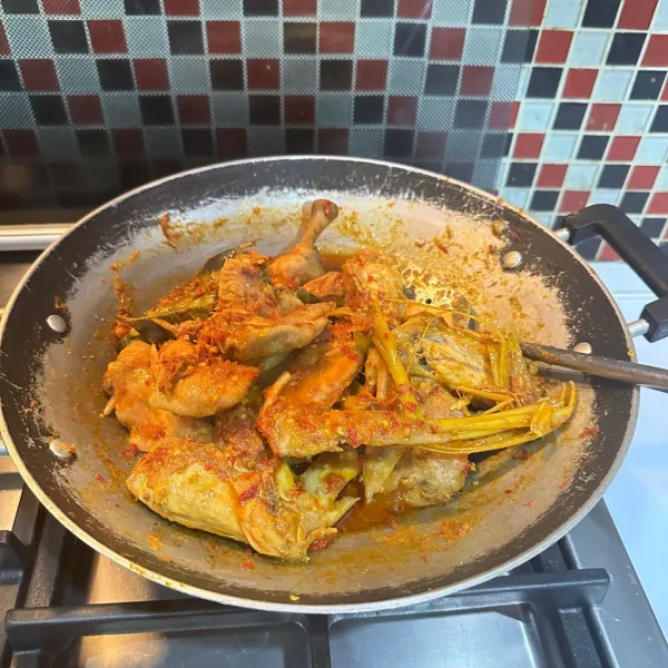 Masak hingga air menyusut