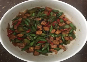 Tumis Buncis Tempe