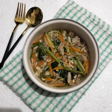 Tumis Sayur Batang Kangkung Campur