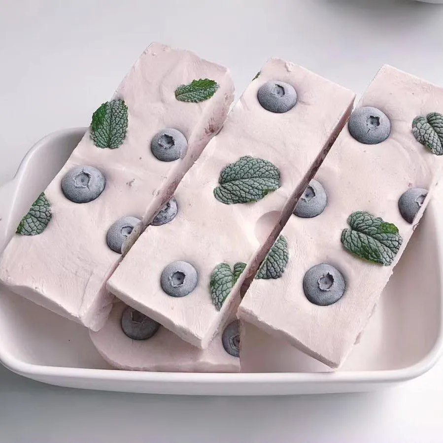 Blueberry Milk Puding