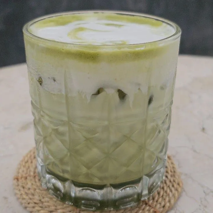 Matcha Latte with Sea Salt Cream