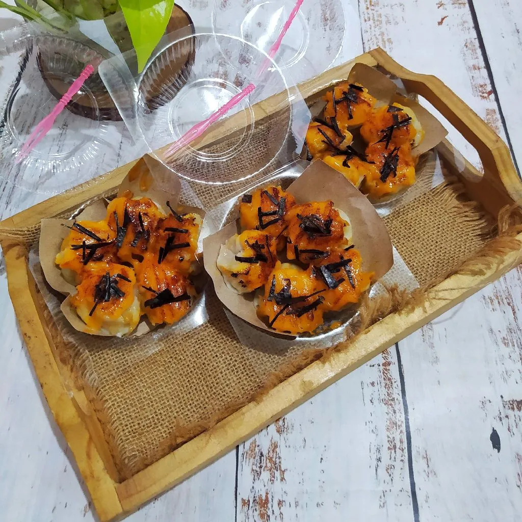 Siomay Ayam Udang Toping Mentai