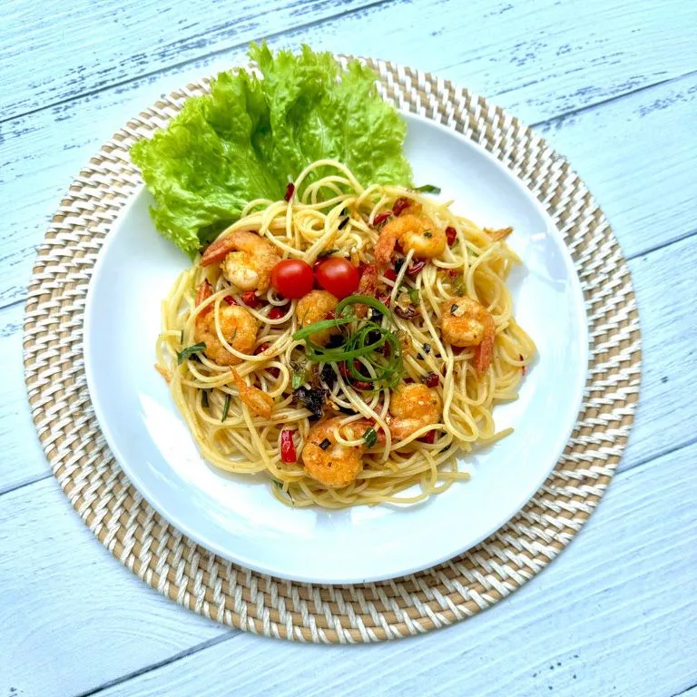Spaghetti Udang Cabe Garam