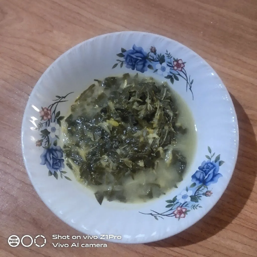 Sayur daun singkong ala kampung