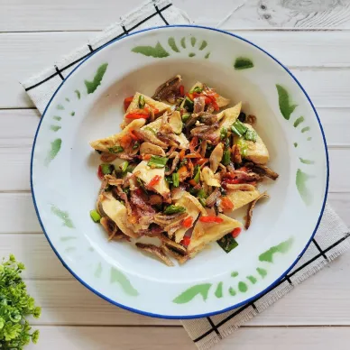 Teri Tahu Bumbu Iris