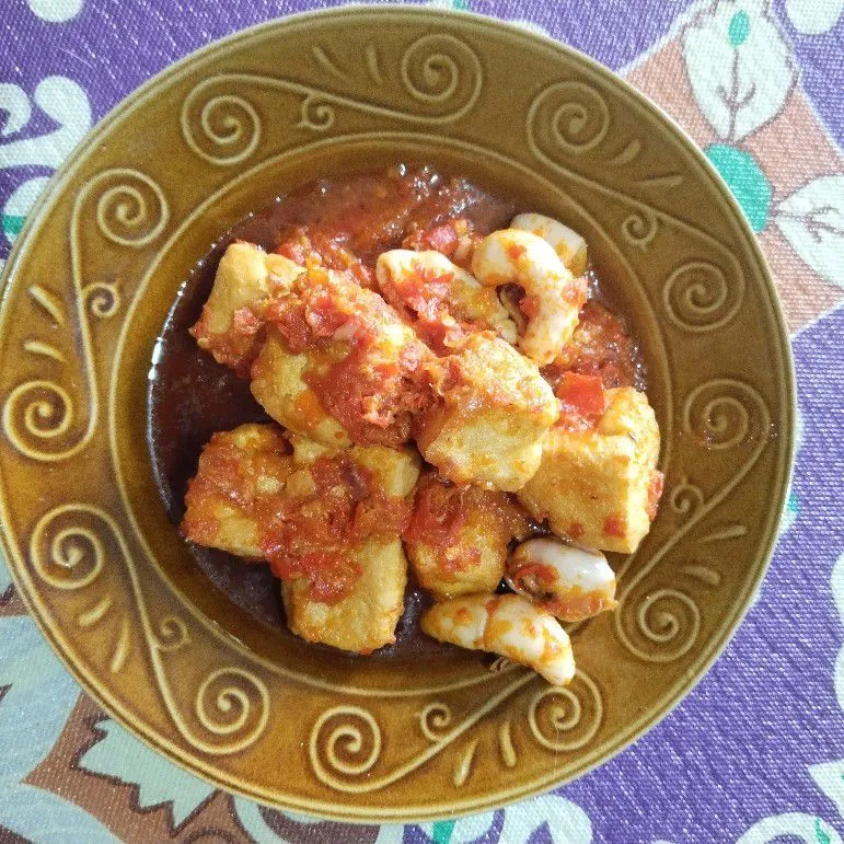 Balado Baby Cumi dan Tahu