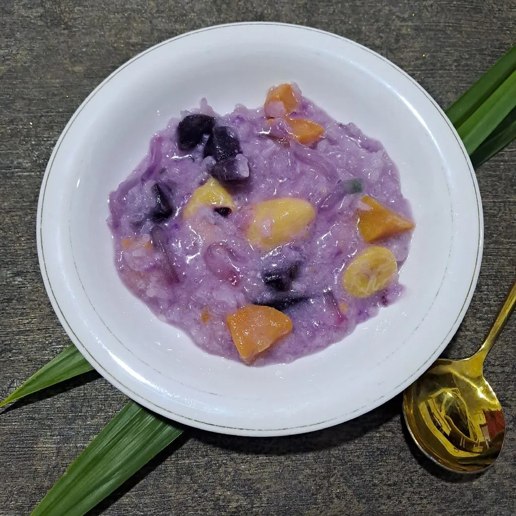 Bubur Ketan Ubi dan Pisang