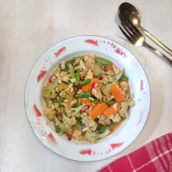 Tumis Sayur Telur Orak Arik