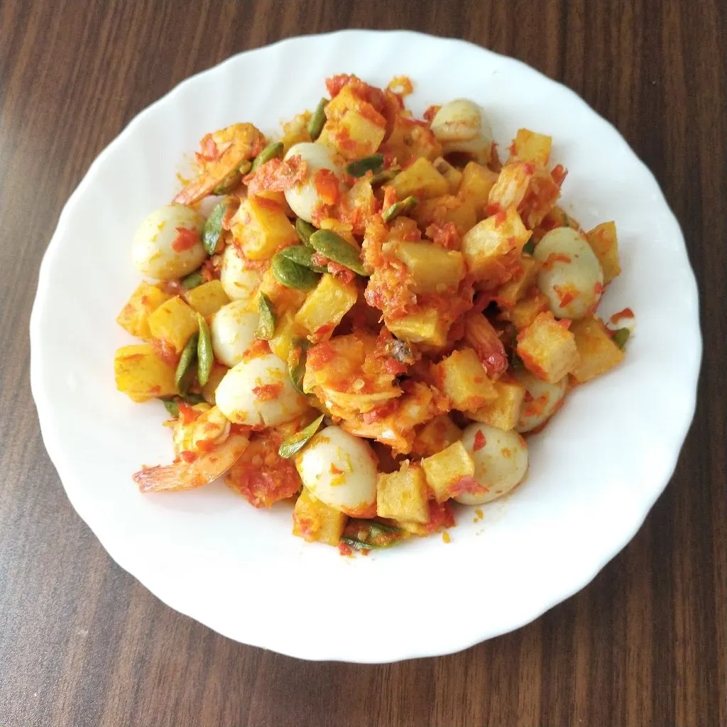 Sambal Goreng Udang Kentang Petai