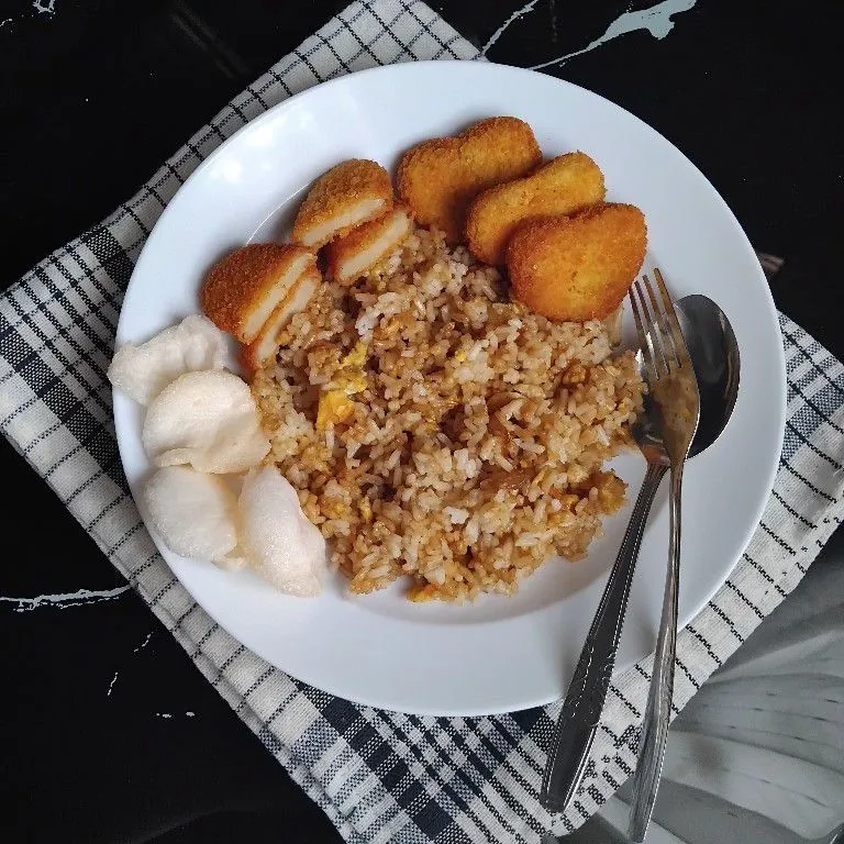 Nasi goreng naget