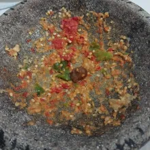 Jika sudah halus tambahkan gula merah